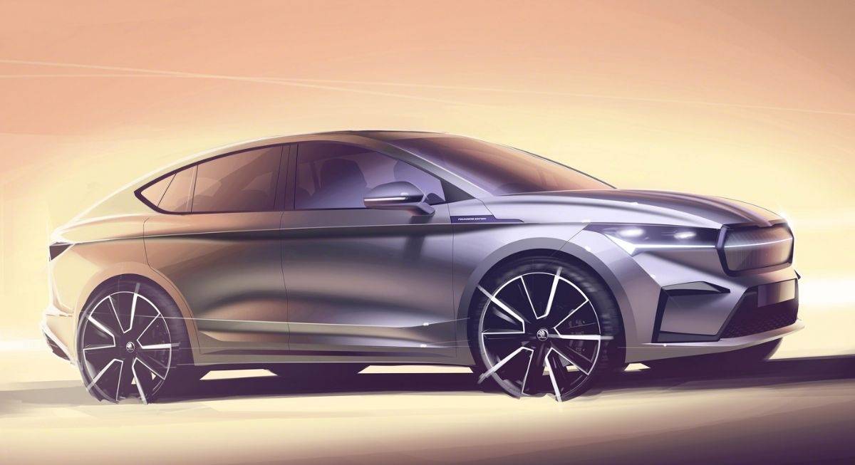 Skoda Enyaq Coupe Sketch